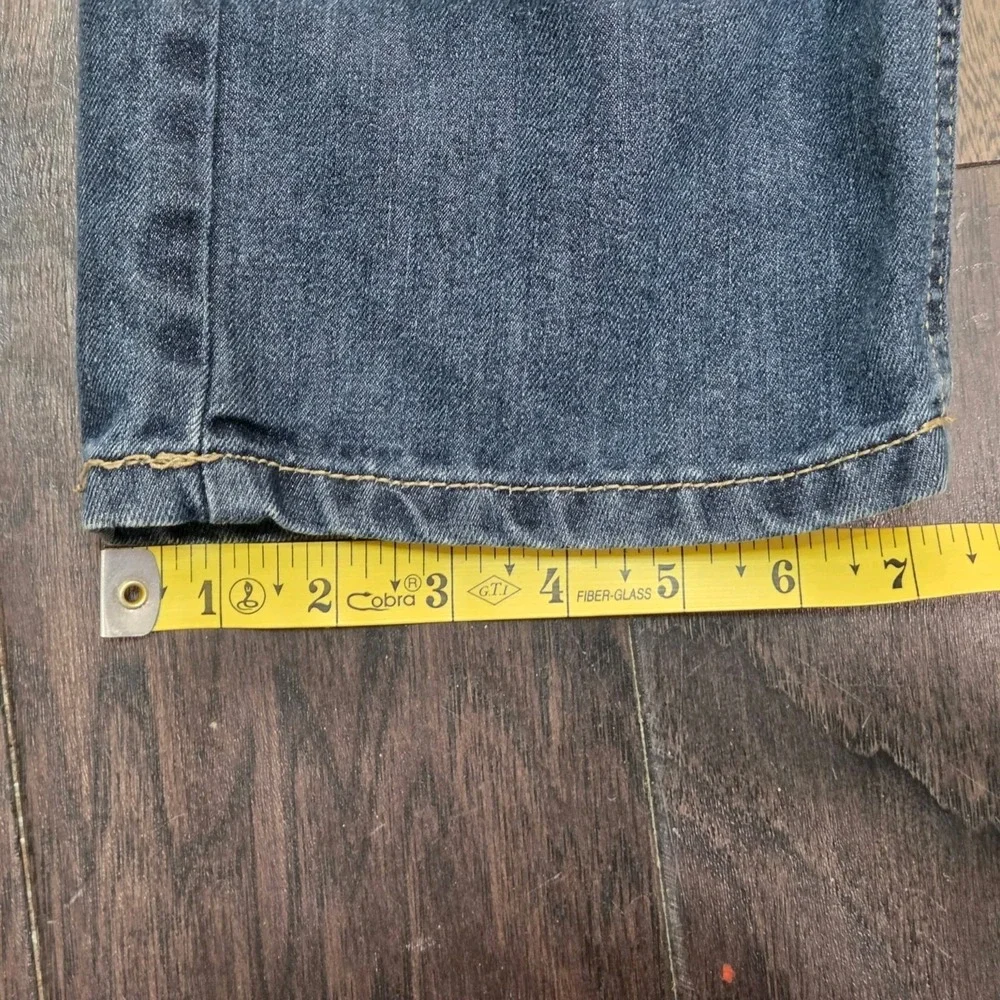 Ecko Unltd Jeans Mens 36x32 Blue Y2k Rhino Embroidered Skater Grunge Athletic